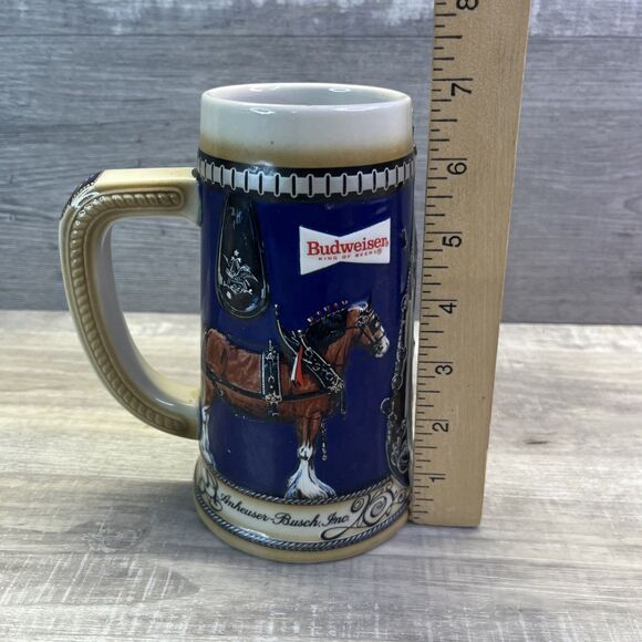 Vintage Ceramarte  Anheuser-Busch Budweiser Beer Stein Mug Clydesdale - Picture 6 of 9
